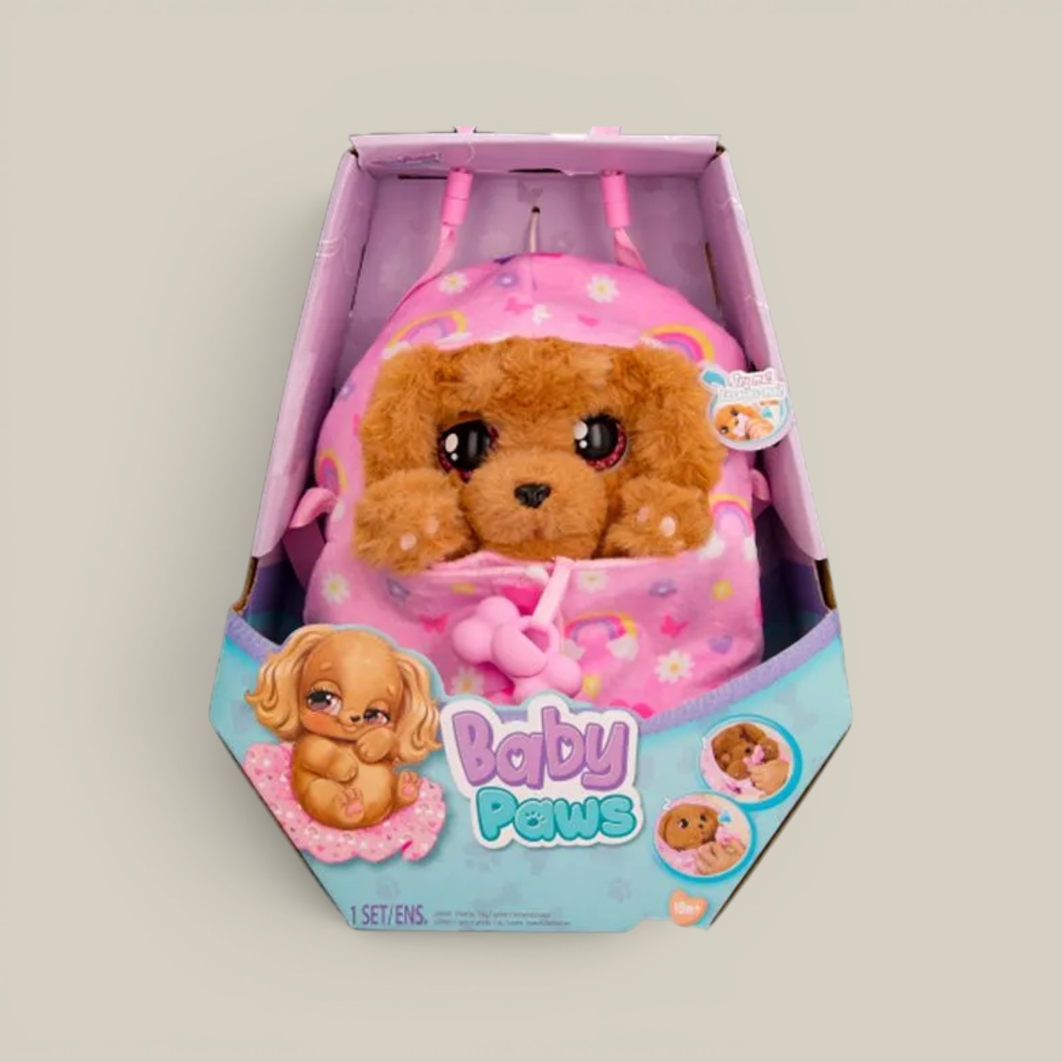 Peluche cachorro interactivo 22cm husky/dalmata/cocker