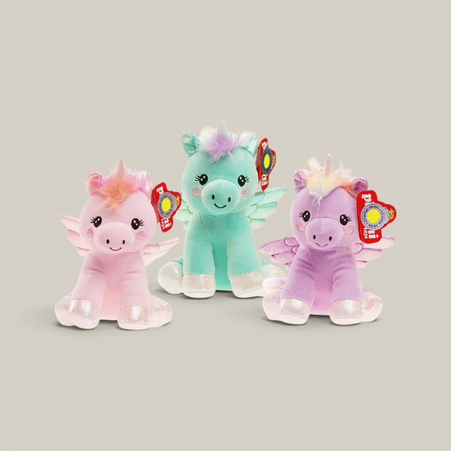 Unicornio c/alas 20cm spandex