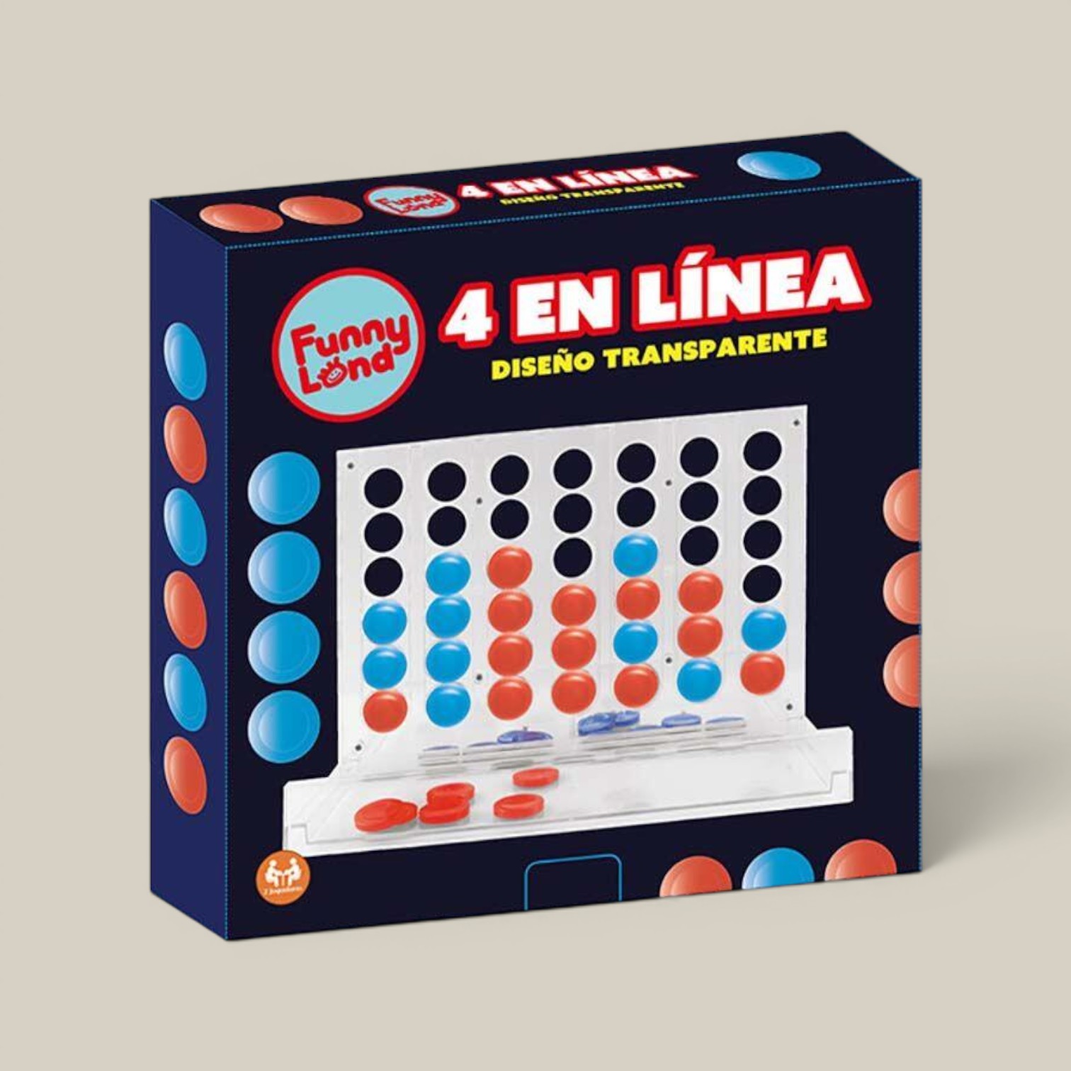 Juego de mesa 4 en linea 25cm 48 fichas