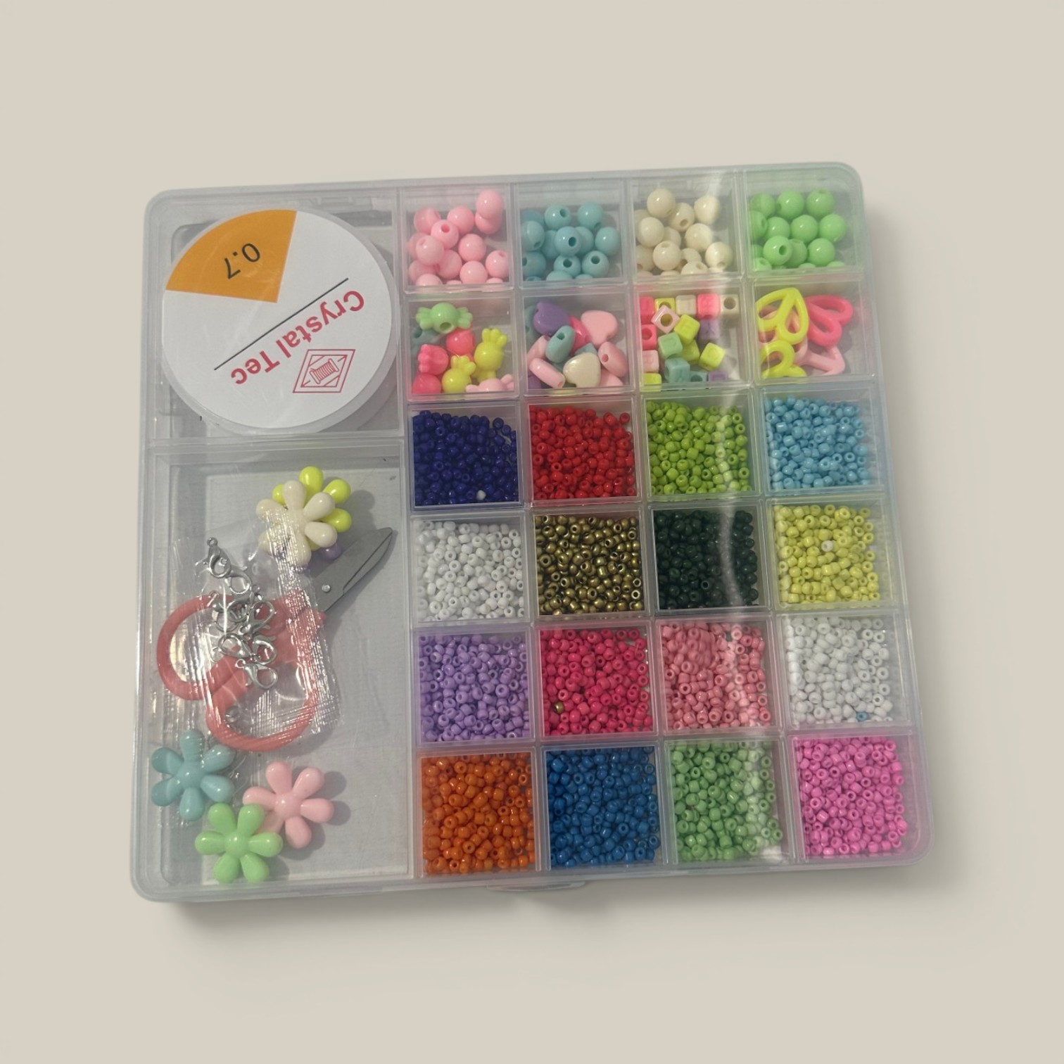 Caja p/armar pulseras 26 colores
