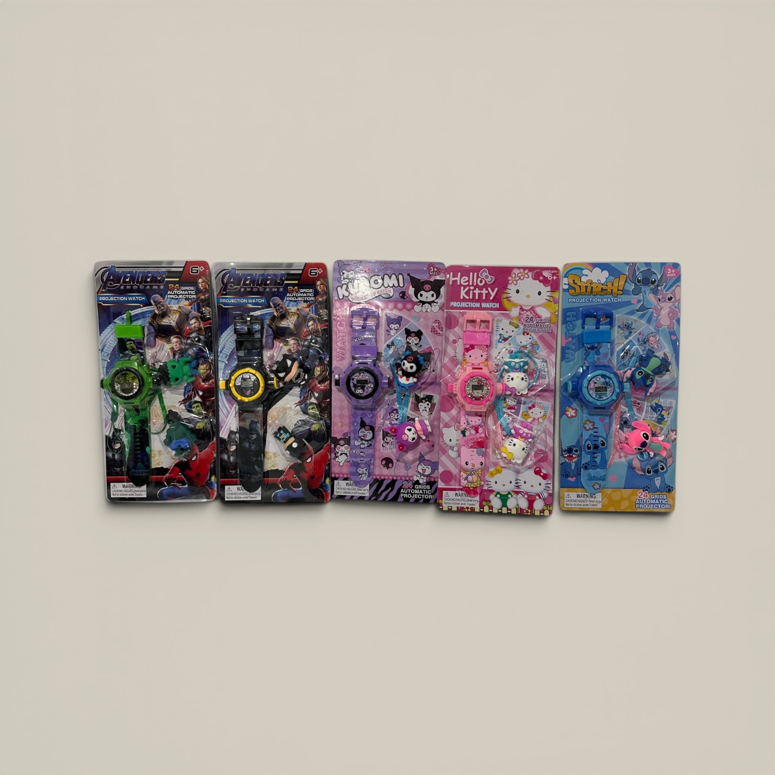 Reloj proyector personaje c/llavero