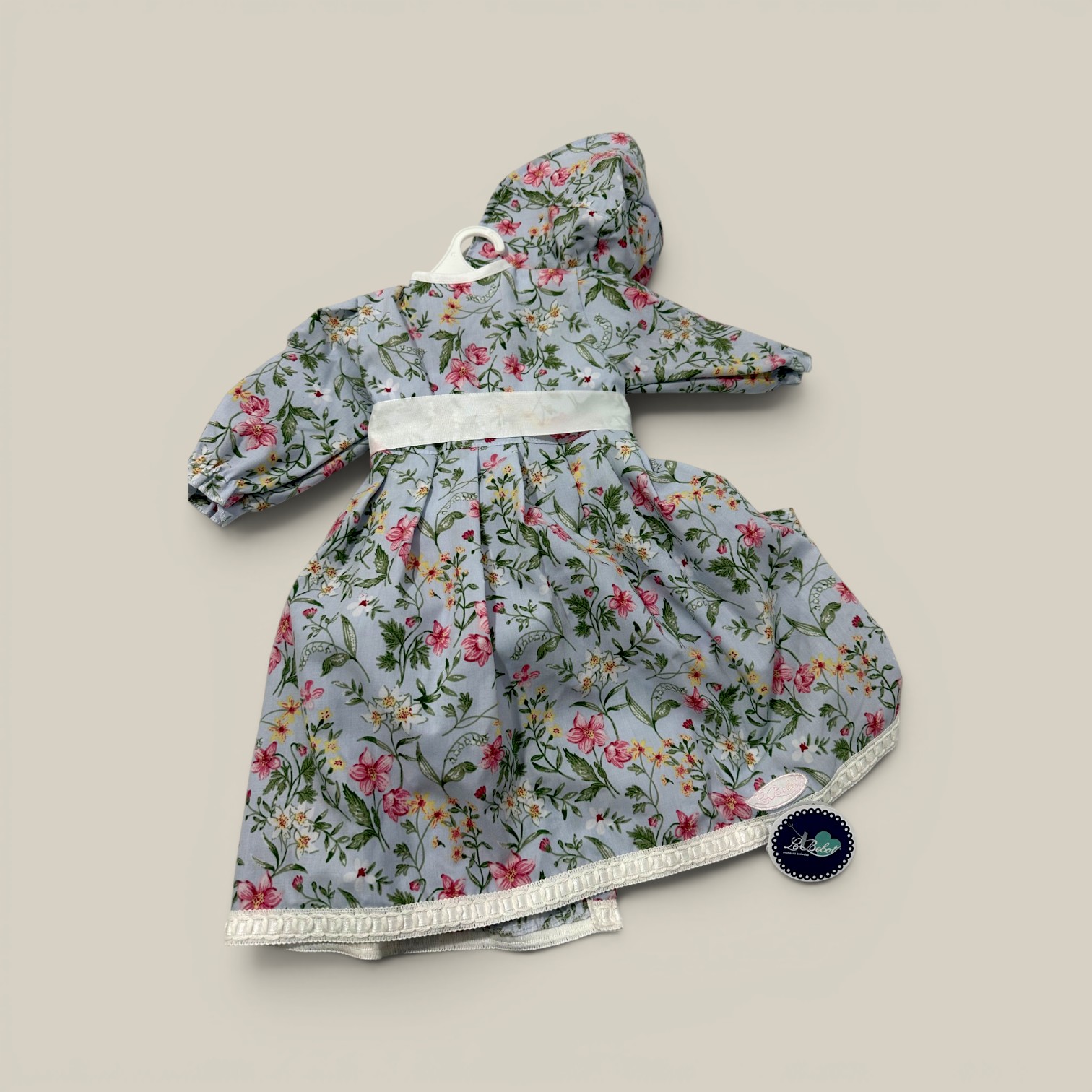 Vestido madeleine p/bebotes grandes