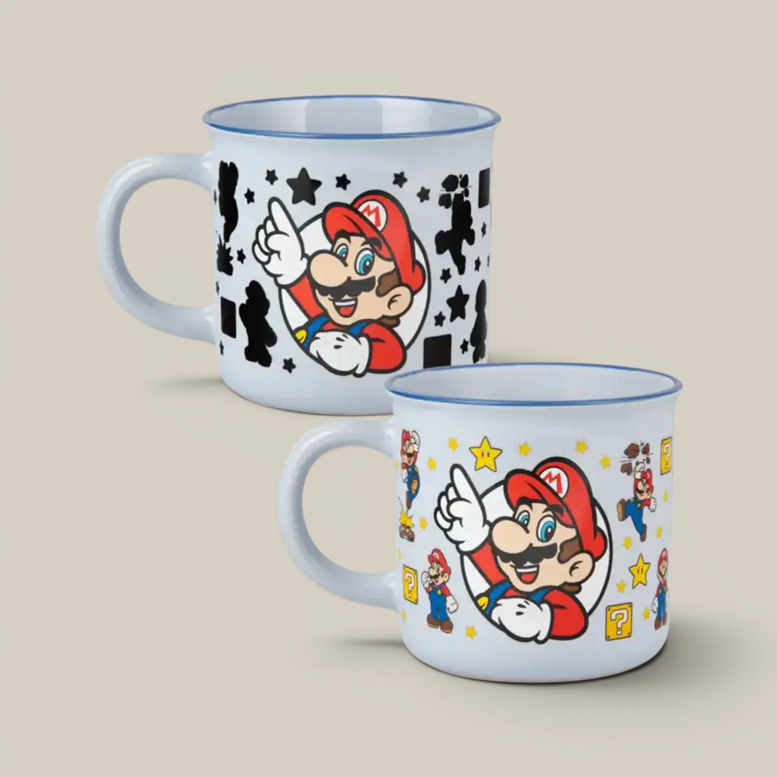 Taza termica ceramica 350ml super mario change heat