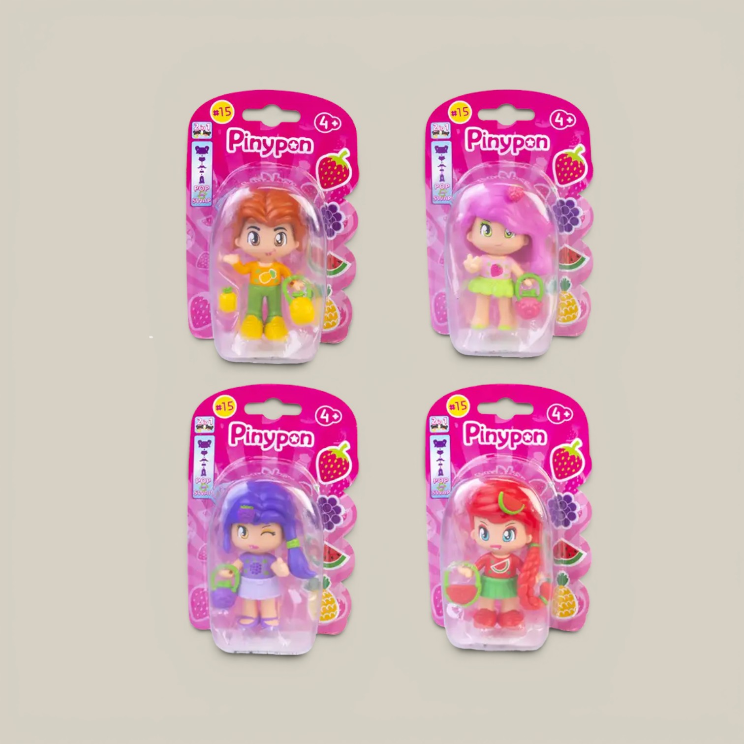 Figura articulada pinypon c/accesorio