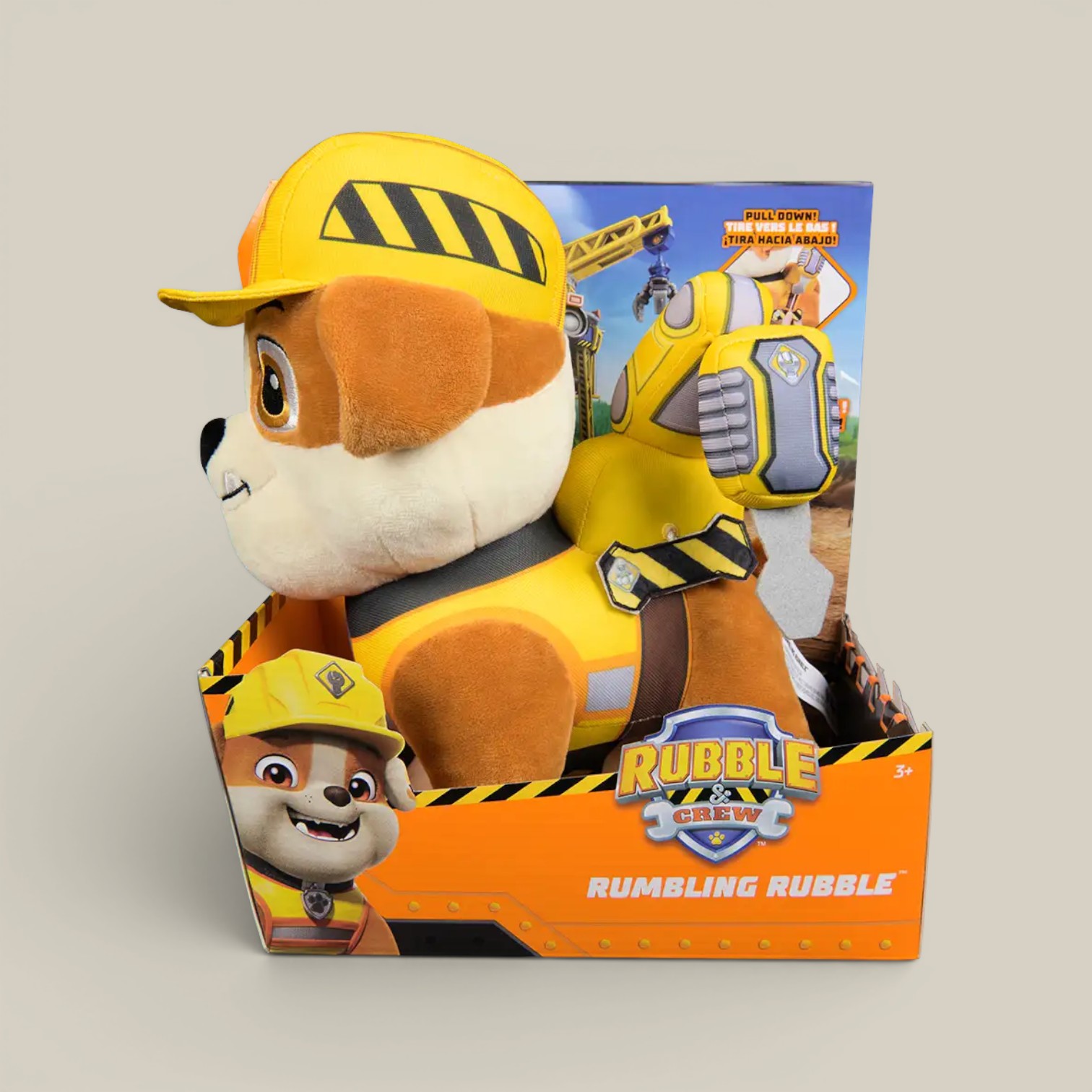 Peluche interactvo de rubble c/martillo neumatico 30,48cm