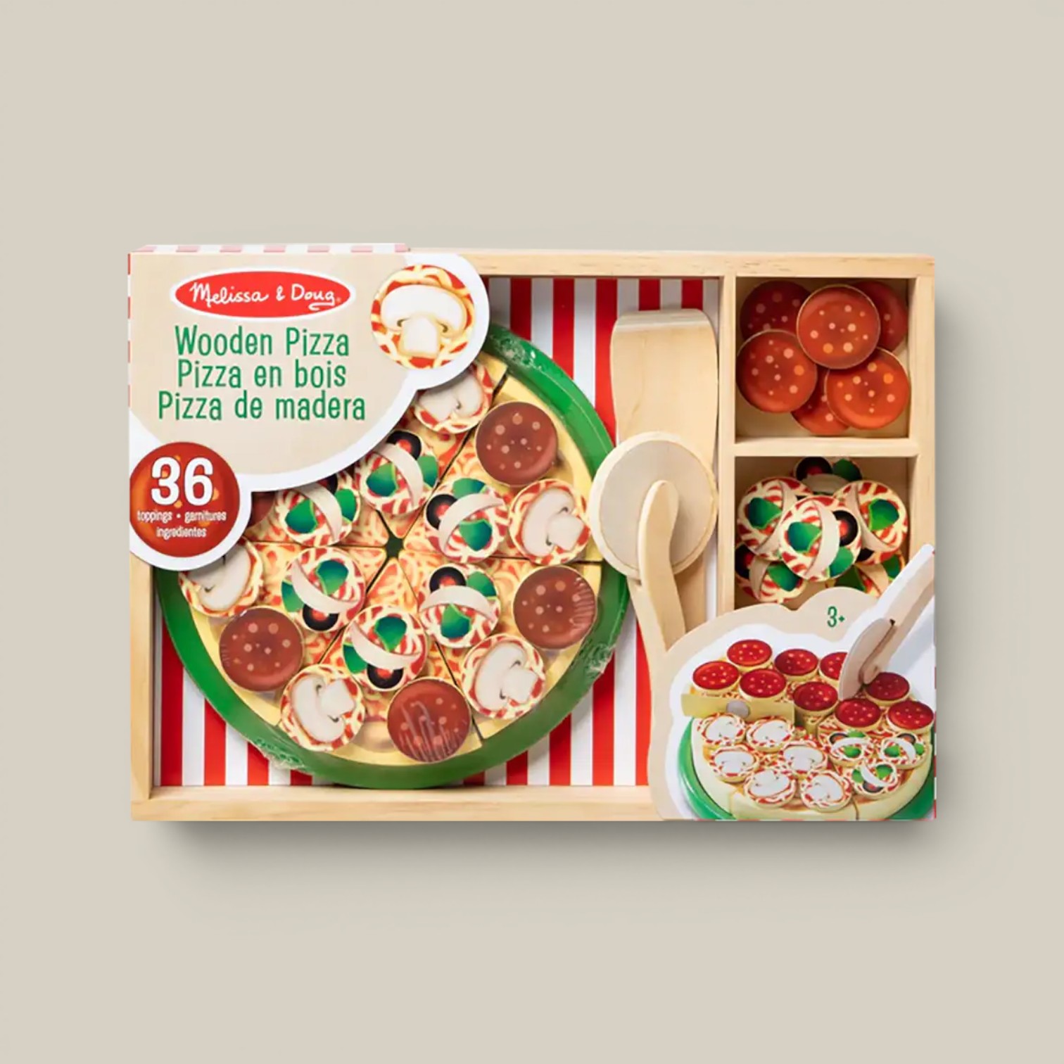 Puzzle de pizza 45 piezas de madera