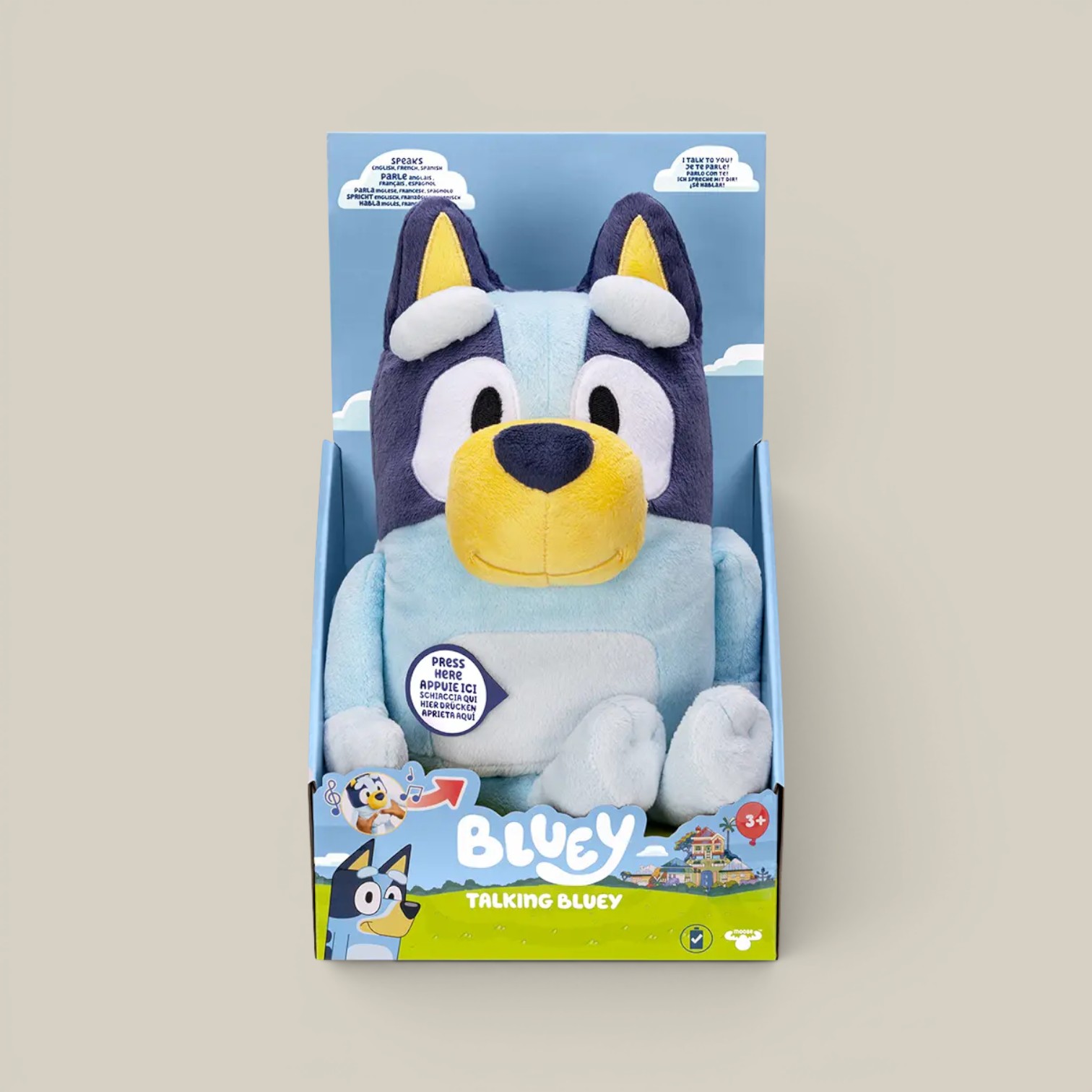 Peluche bluey c/9 frases