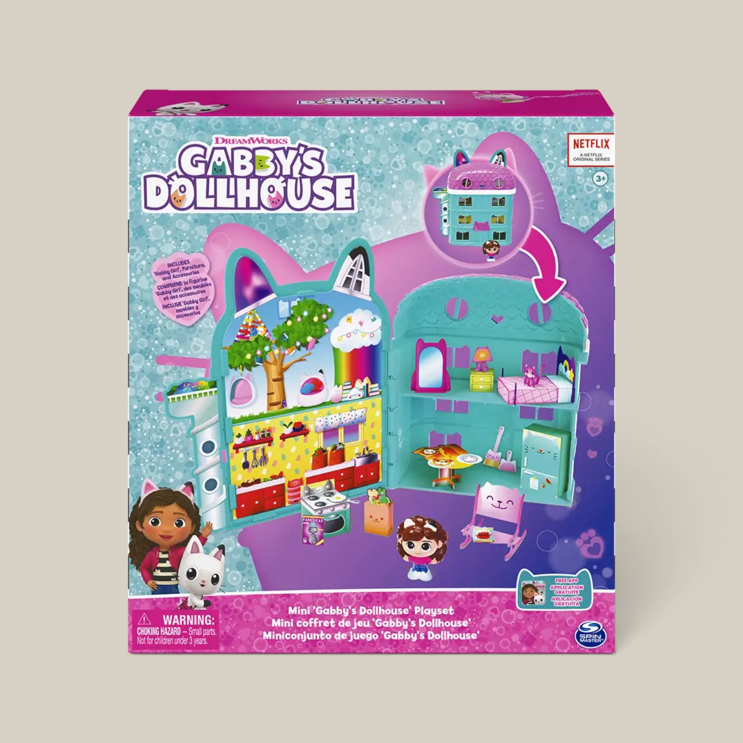 Casa de gabby 22.2cm c/acc y stickers
