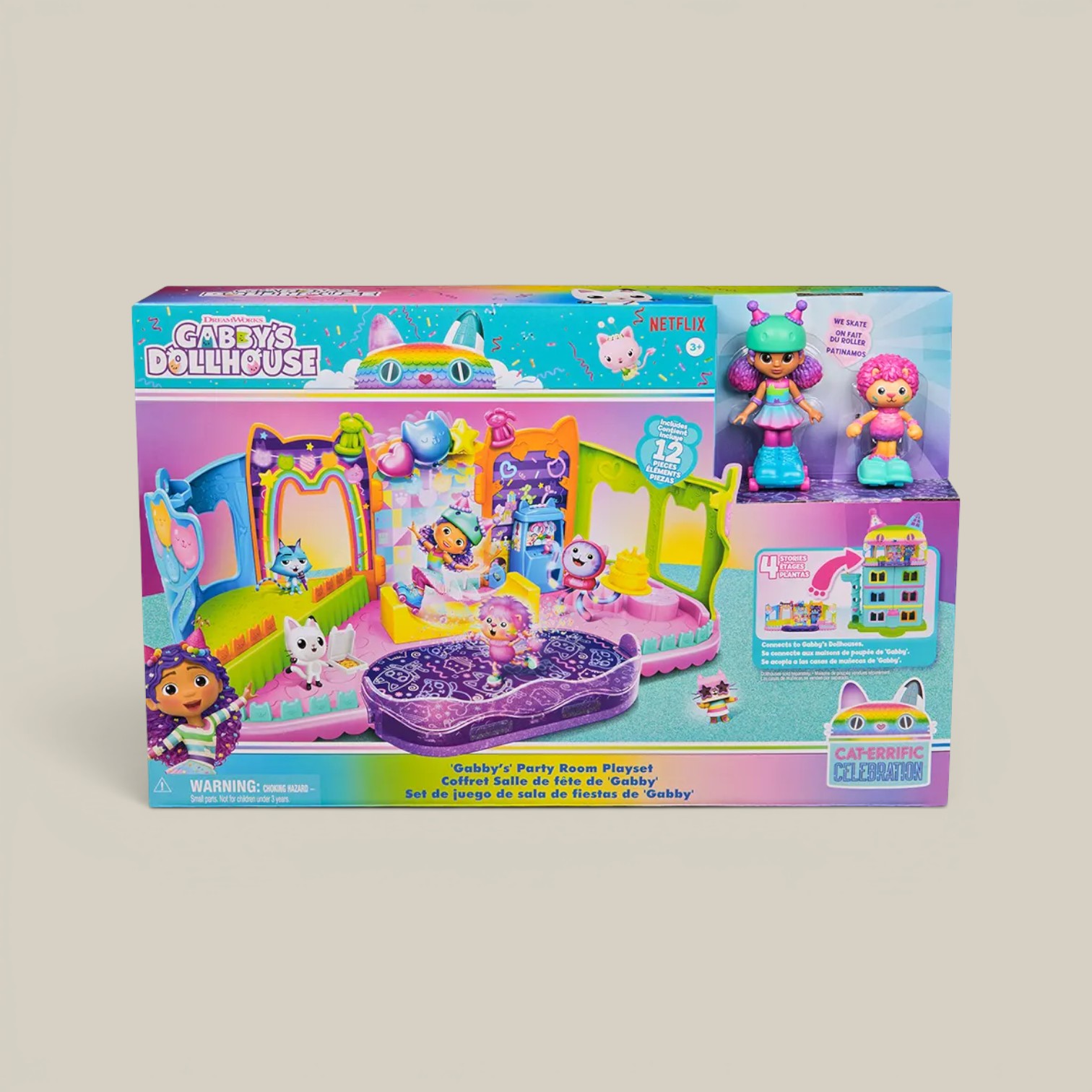 La Casa de Muñecas de Gabby Playset Party Room