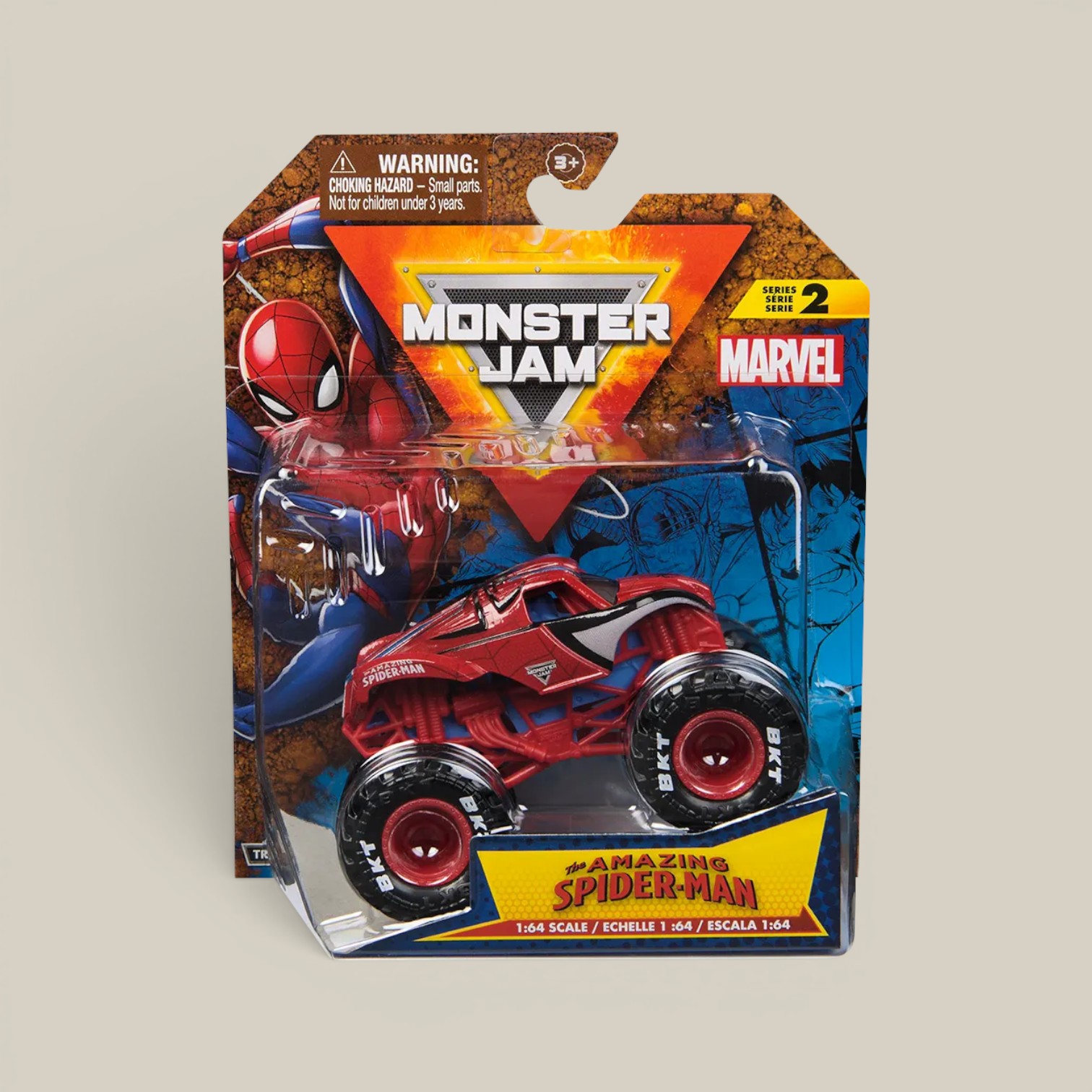 Monster Jam vehículo Spiderman 1:64