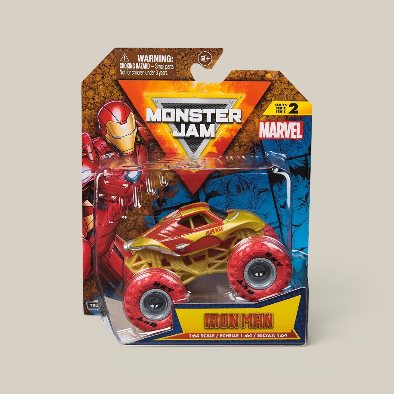 Monster Jam vehículo Iron Man 1:64