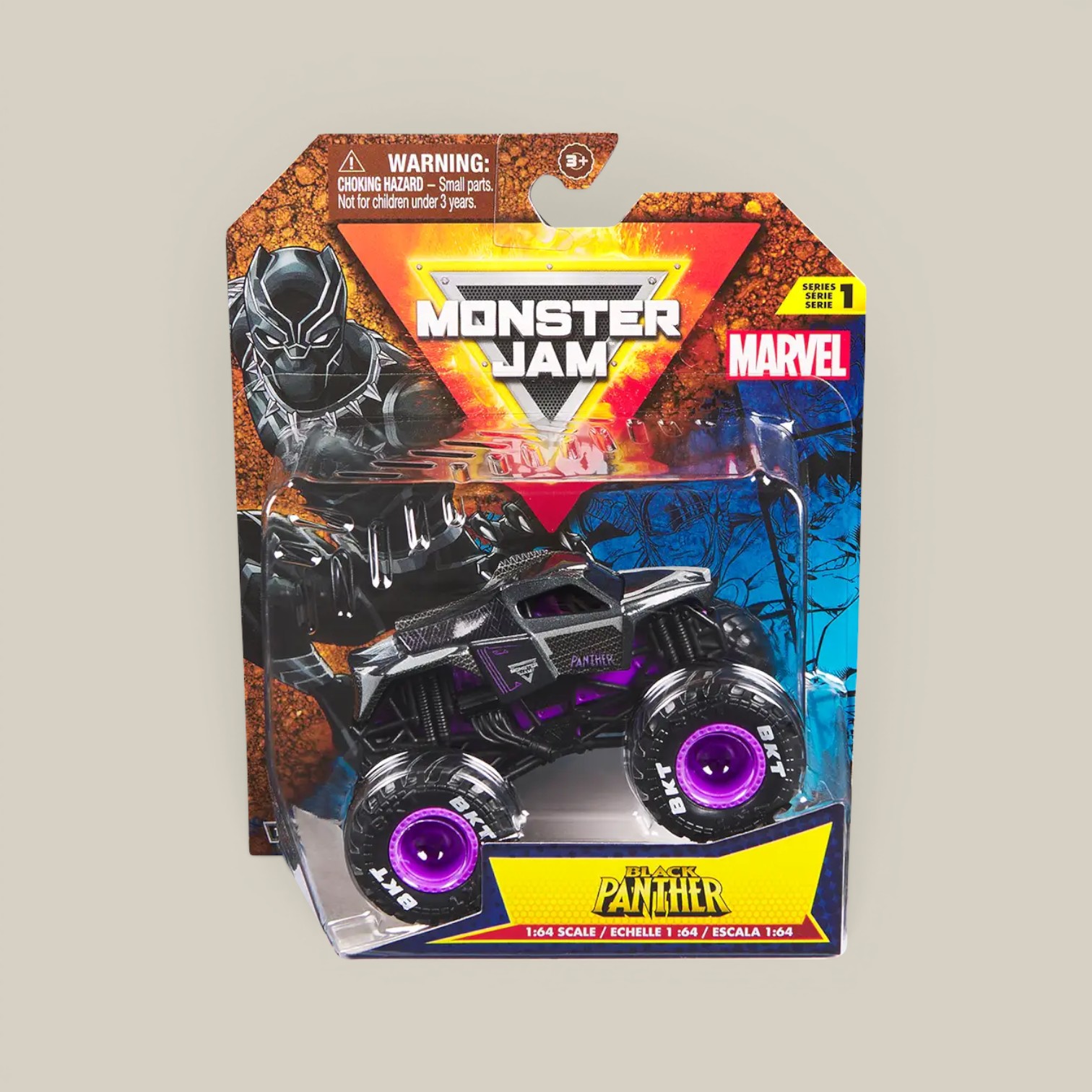 Monster Jam vehículo surtido Marvel 1:64