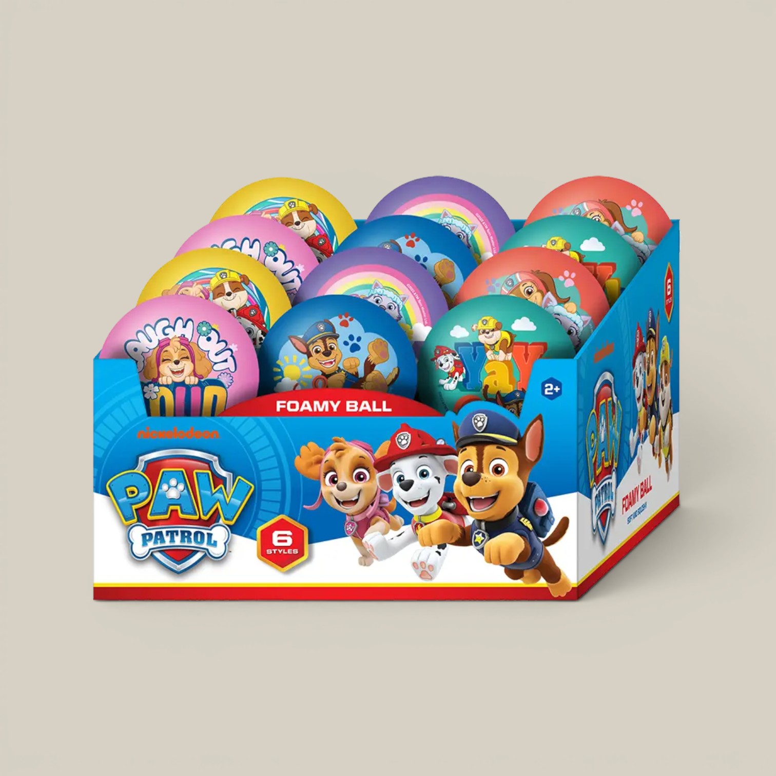 Pelota de personajes paw patro c/espuma
