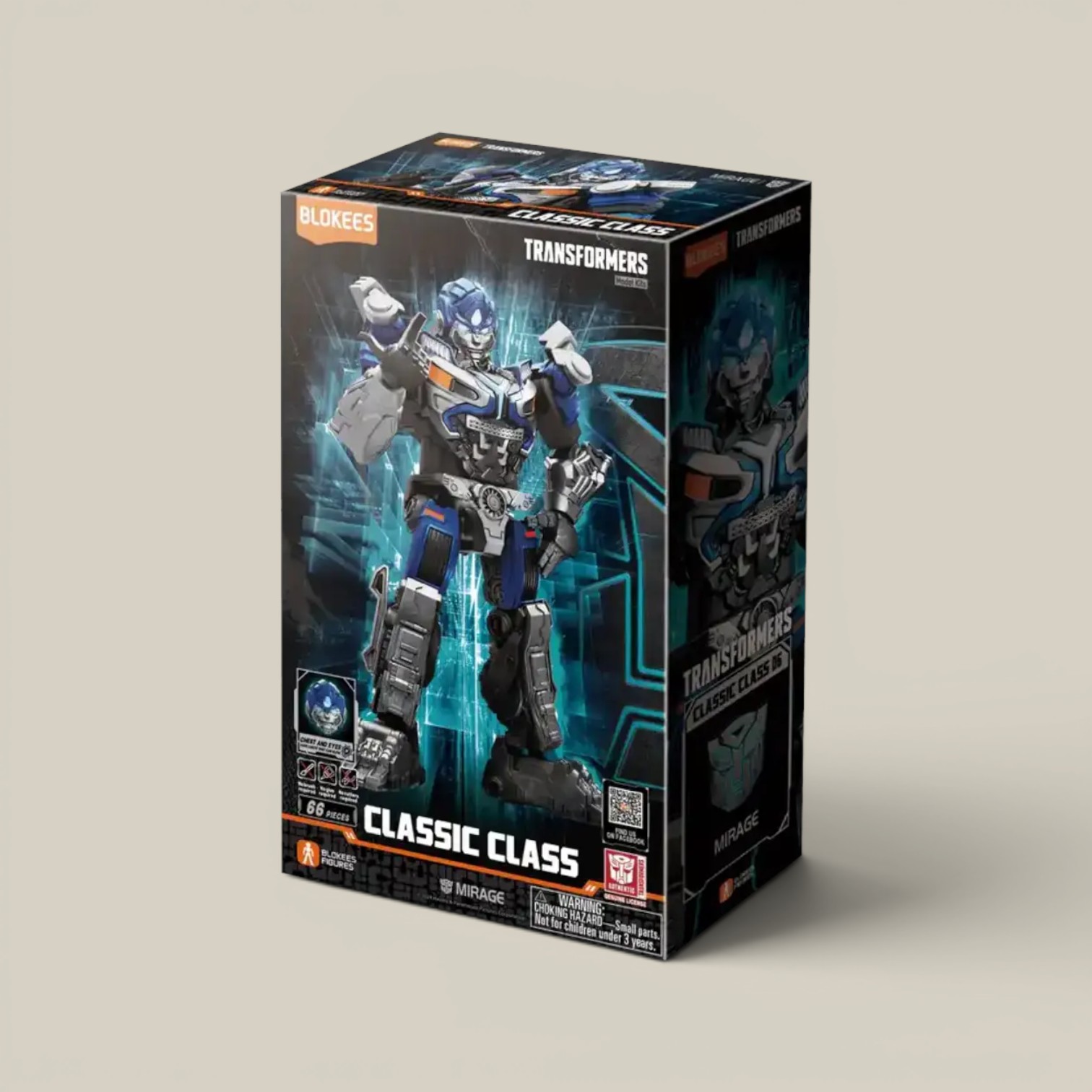 Transformers classic class 66 pzas c/Luz led