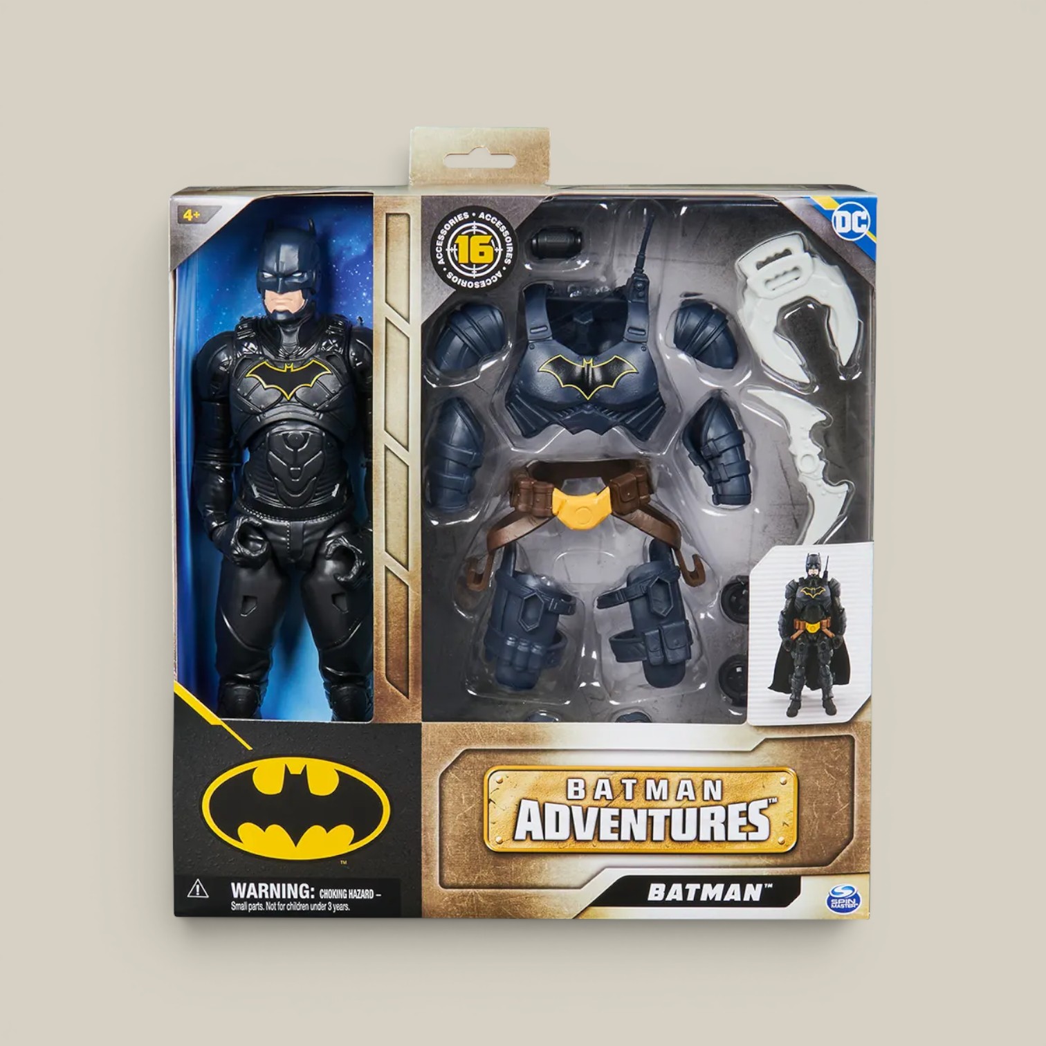 Figura batman adventures c/armadura y acc 30cm