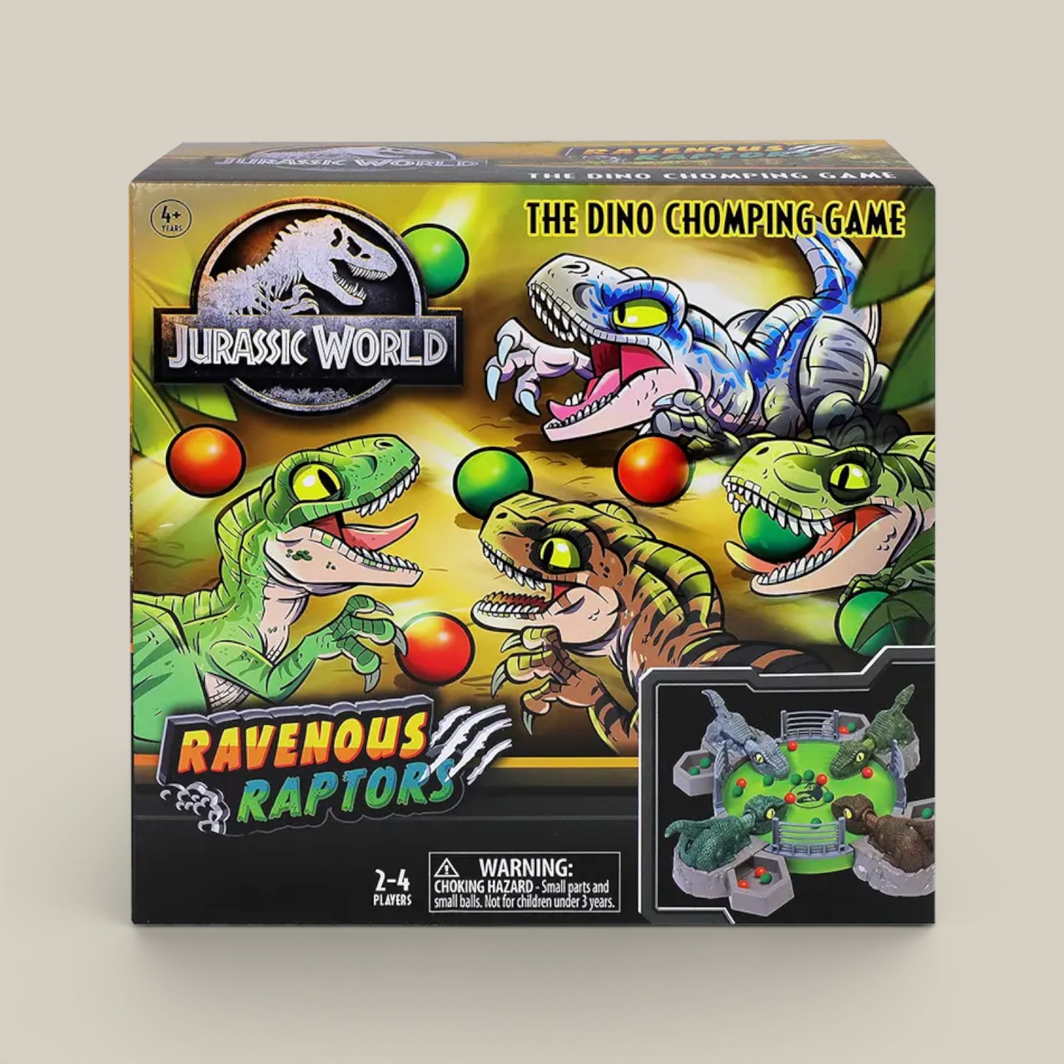 Jurassic World Juego Ravenous Raptor Chomping