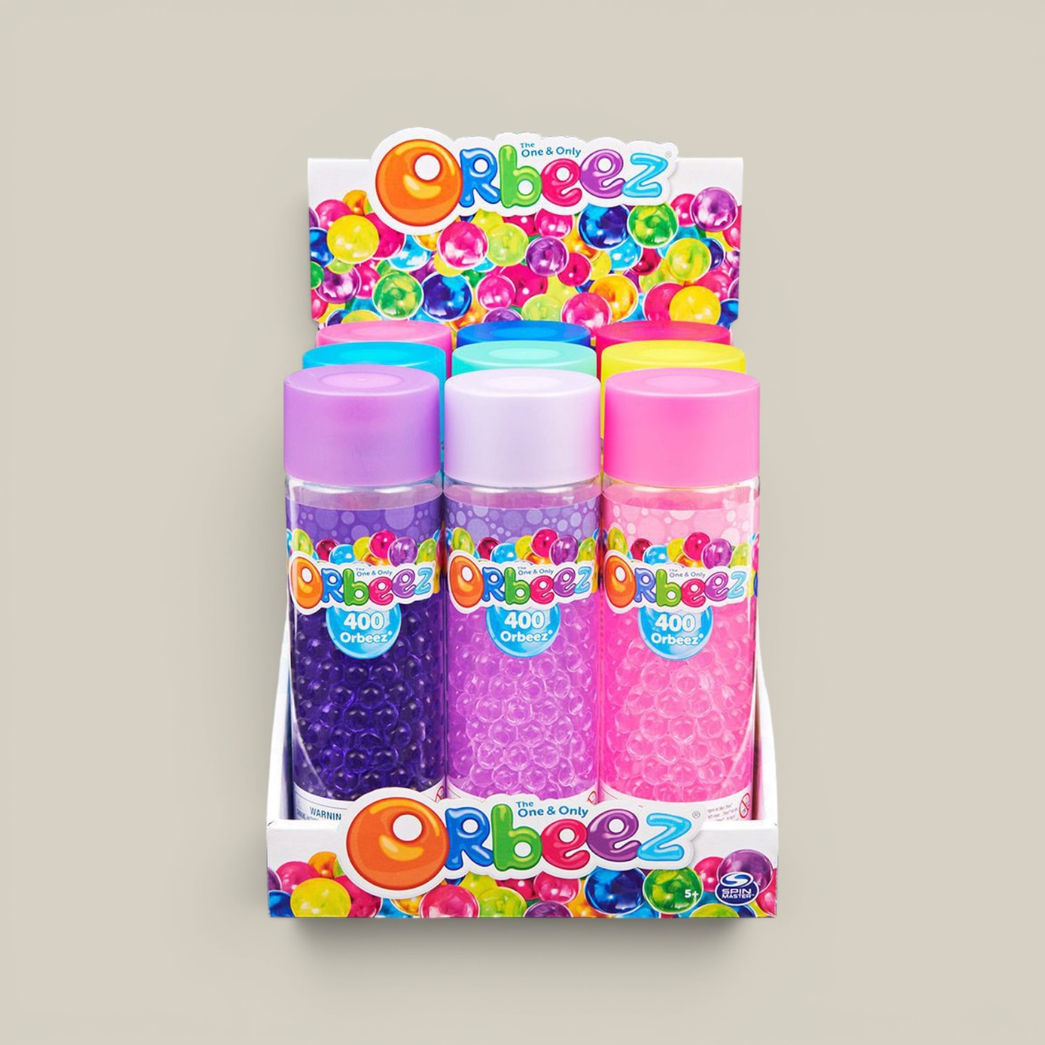 Tubo sensorial de bolitas de gel spin master