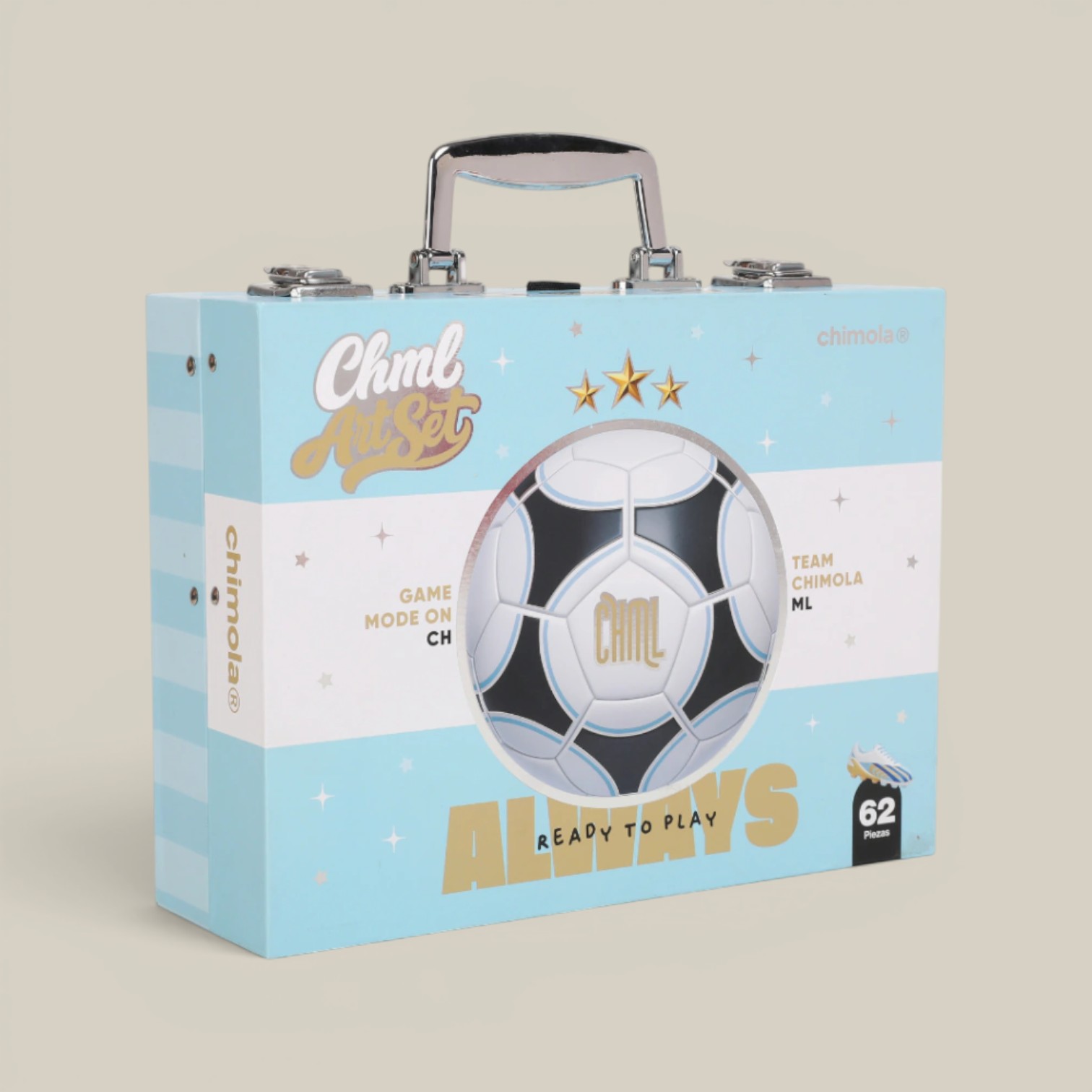 Maletín arte 2 niveles futbol