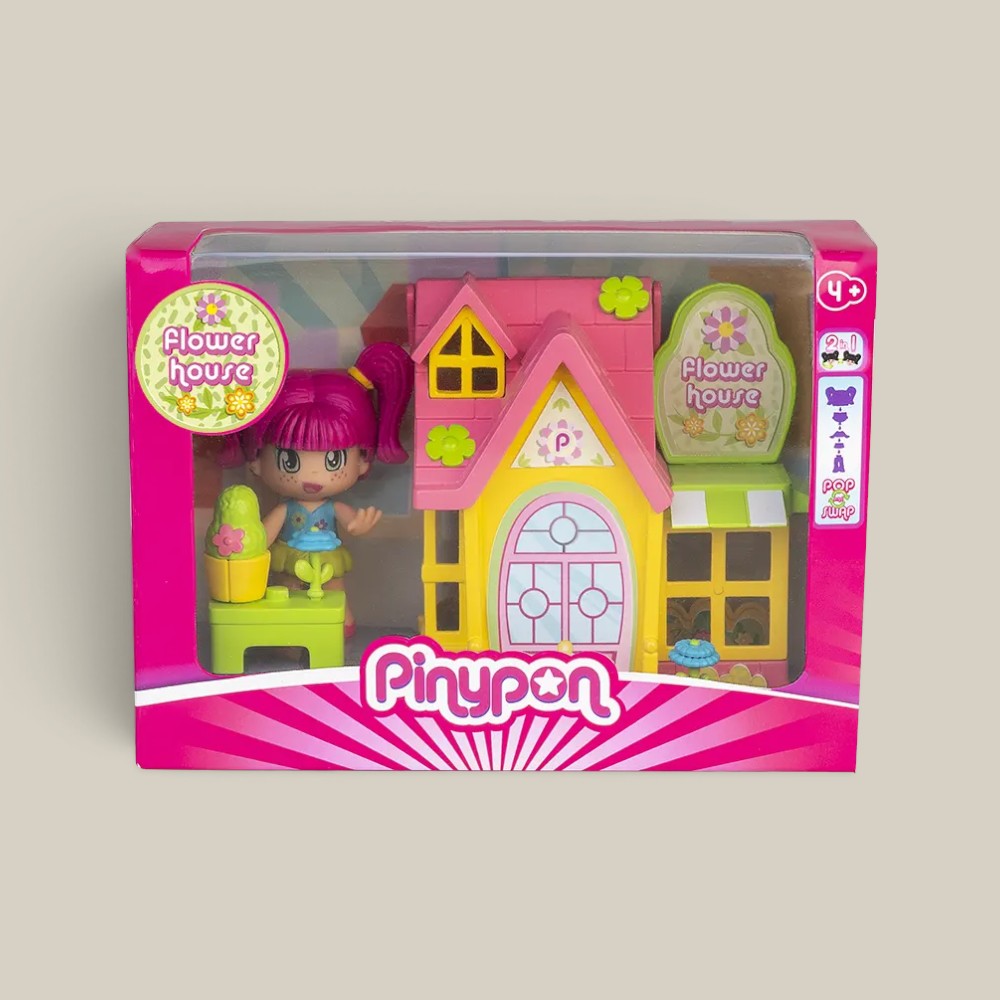 Casita Pinypon flower y rainbow