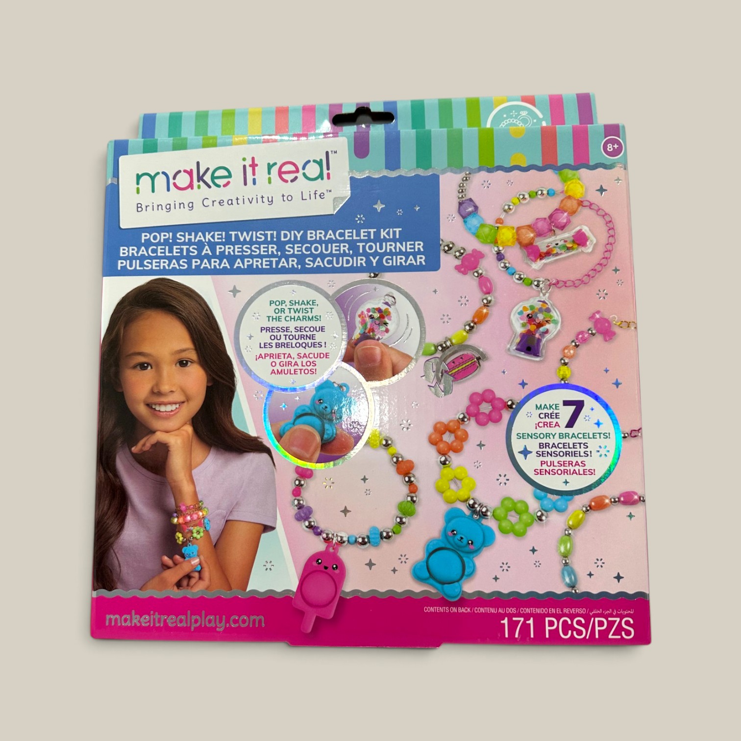 Make it real pulseras pop shake twist 171 pcs
