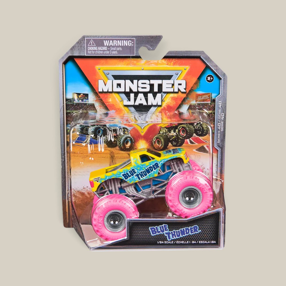Vehículo Monster Jam rueda libre blue thunder