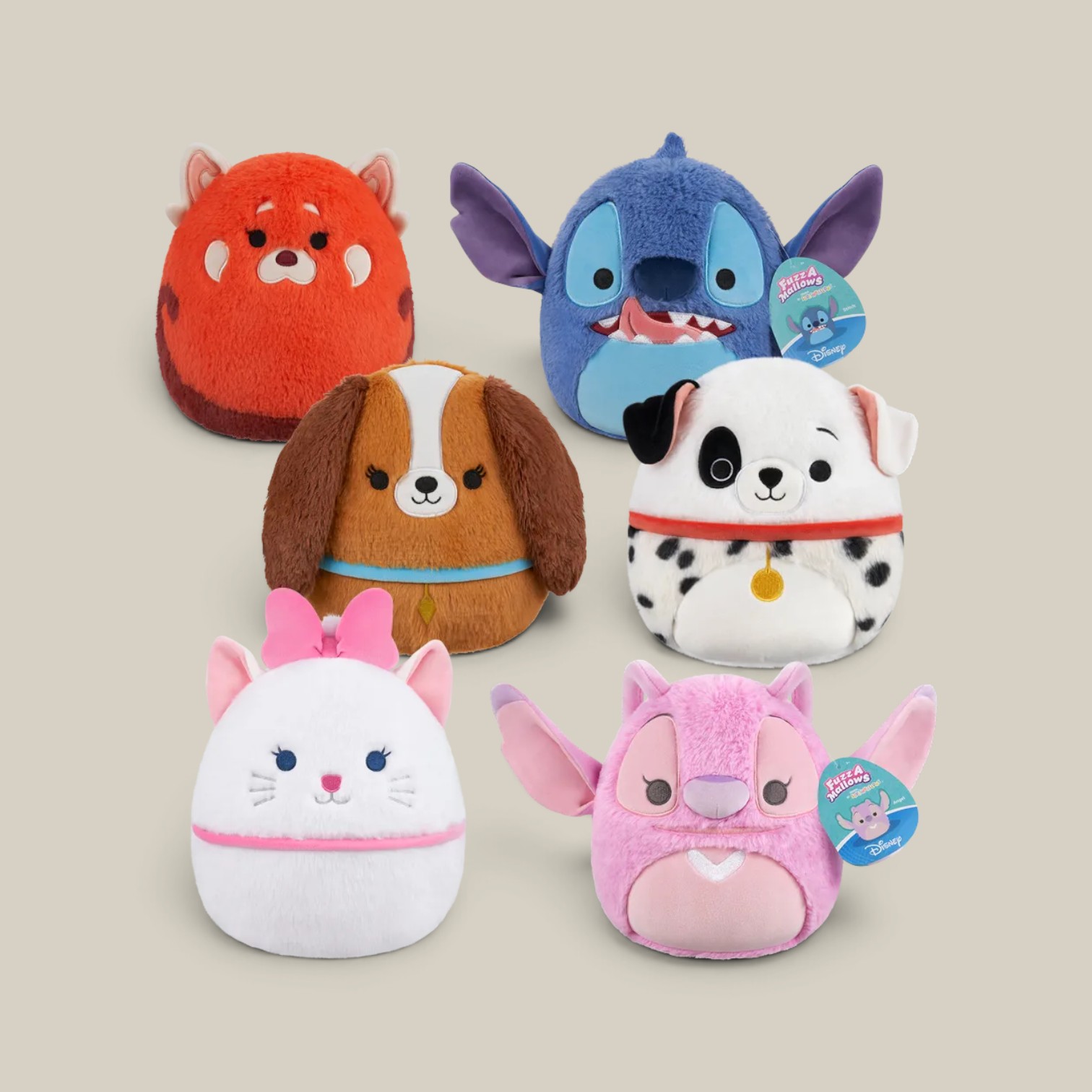 Peluche squishmallows 20,32 cm - disney fuzzamallows