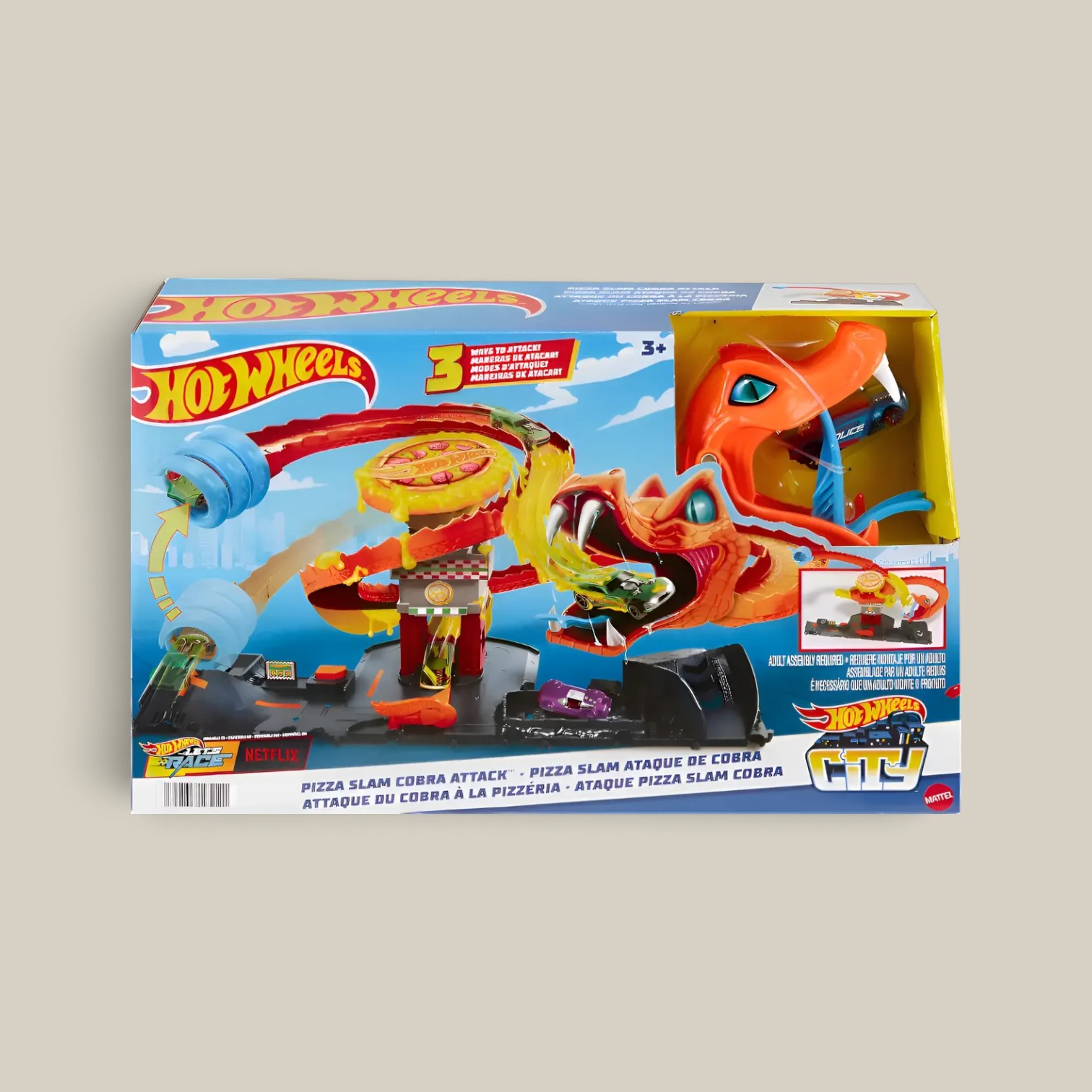 Hot Wheels city ataque de cobra vs pizzeria