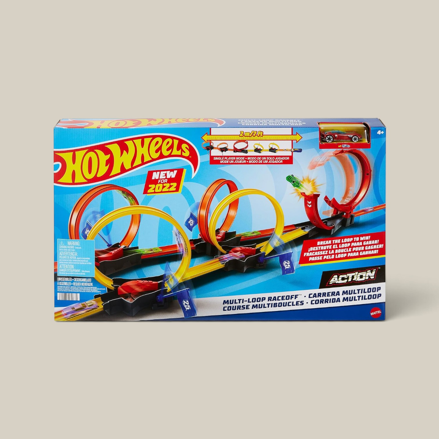 Hot Wheels action pista competencia super loop
