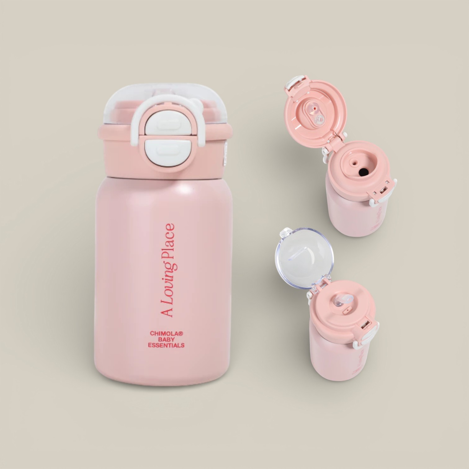 Botella olivia 400ml rosa