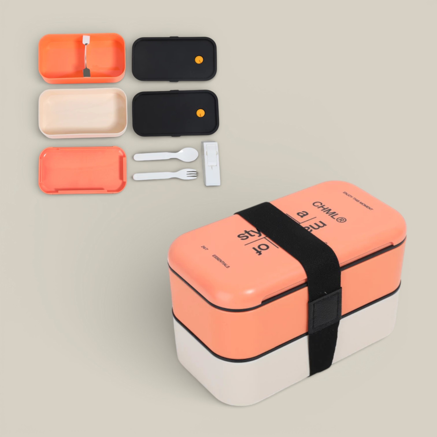 Lunchbox vera 1000ml naranja