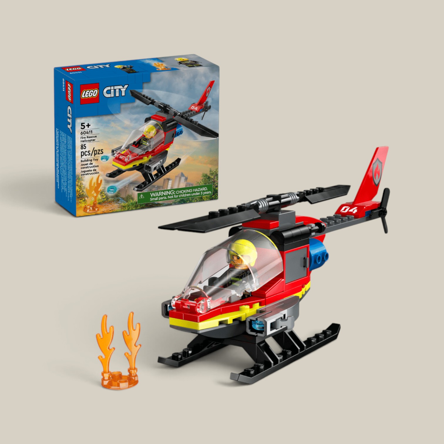 Lego fire rescue helicopt