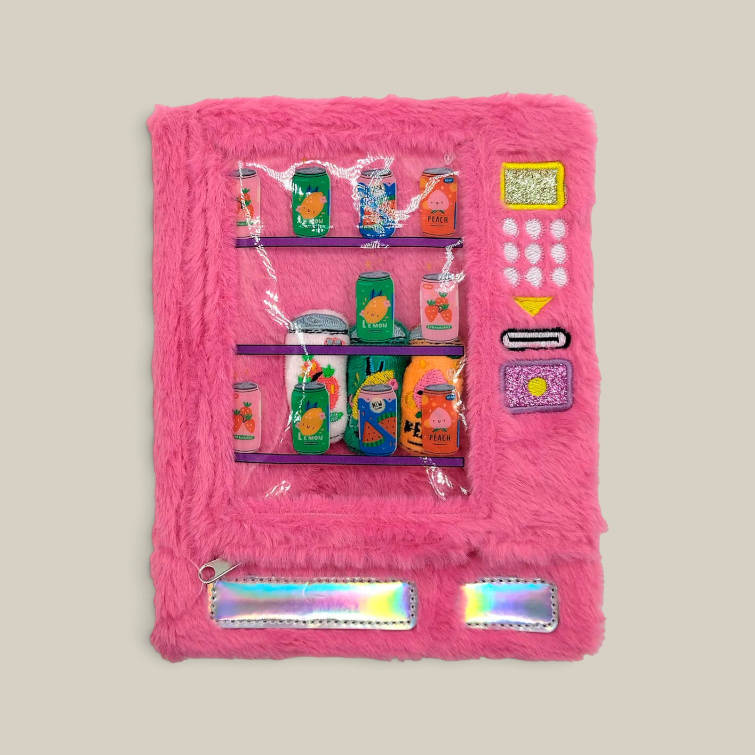 Cuaderno plush a5 rayado c/mini Peluches