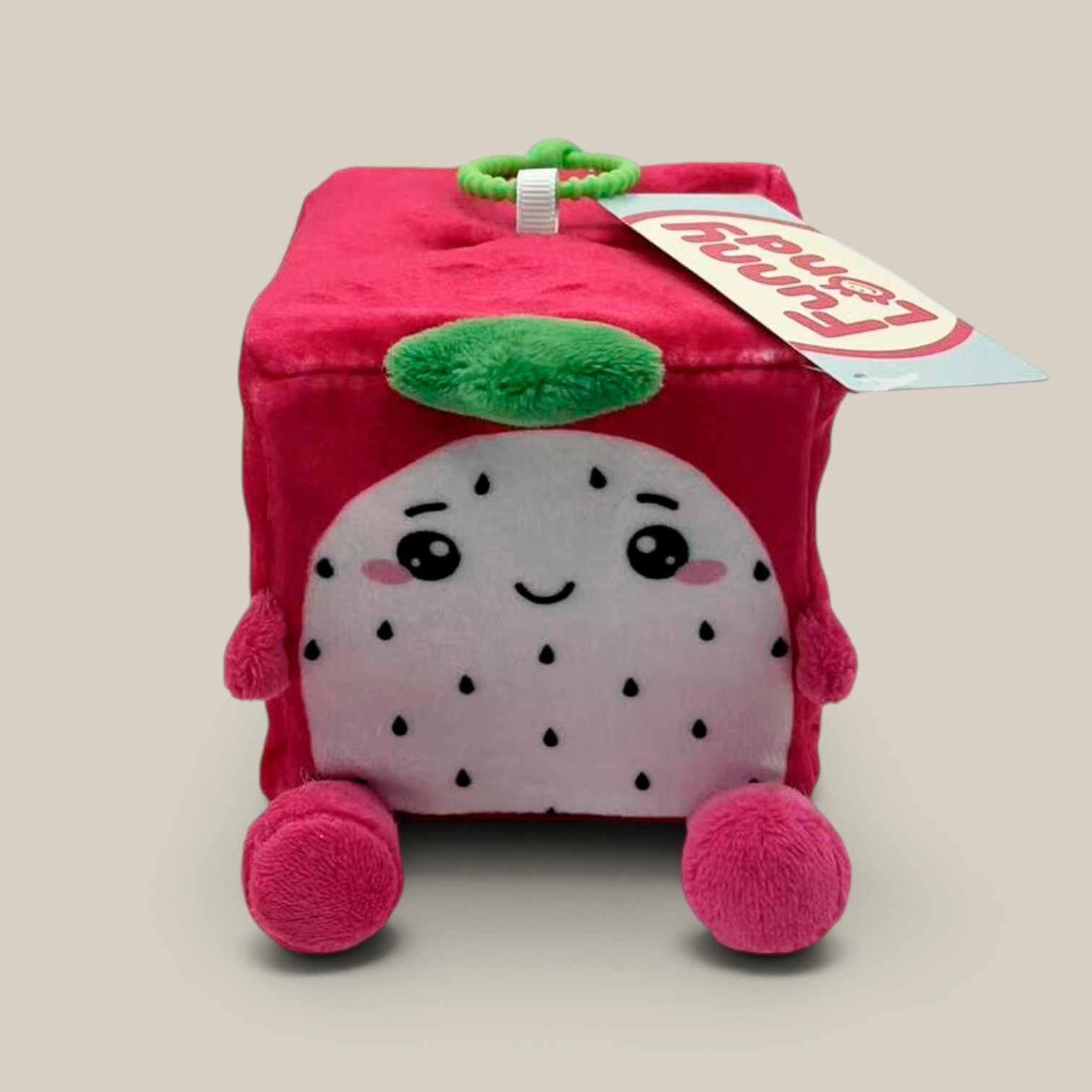 Peluche squezze 8cm funnyland fruta y gatito c/colgante