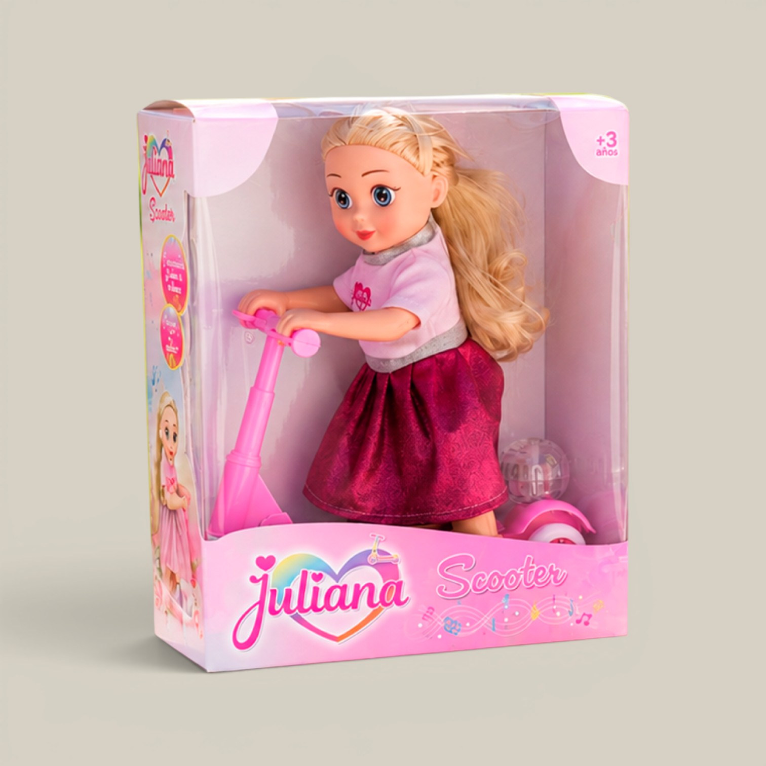 Julieta muñeca c/scooter