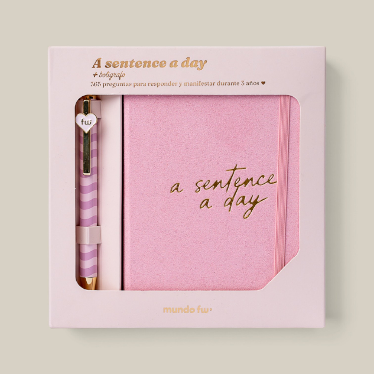 Agenda FW journal a sentence a day caja + bolig.2027