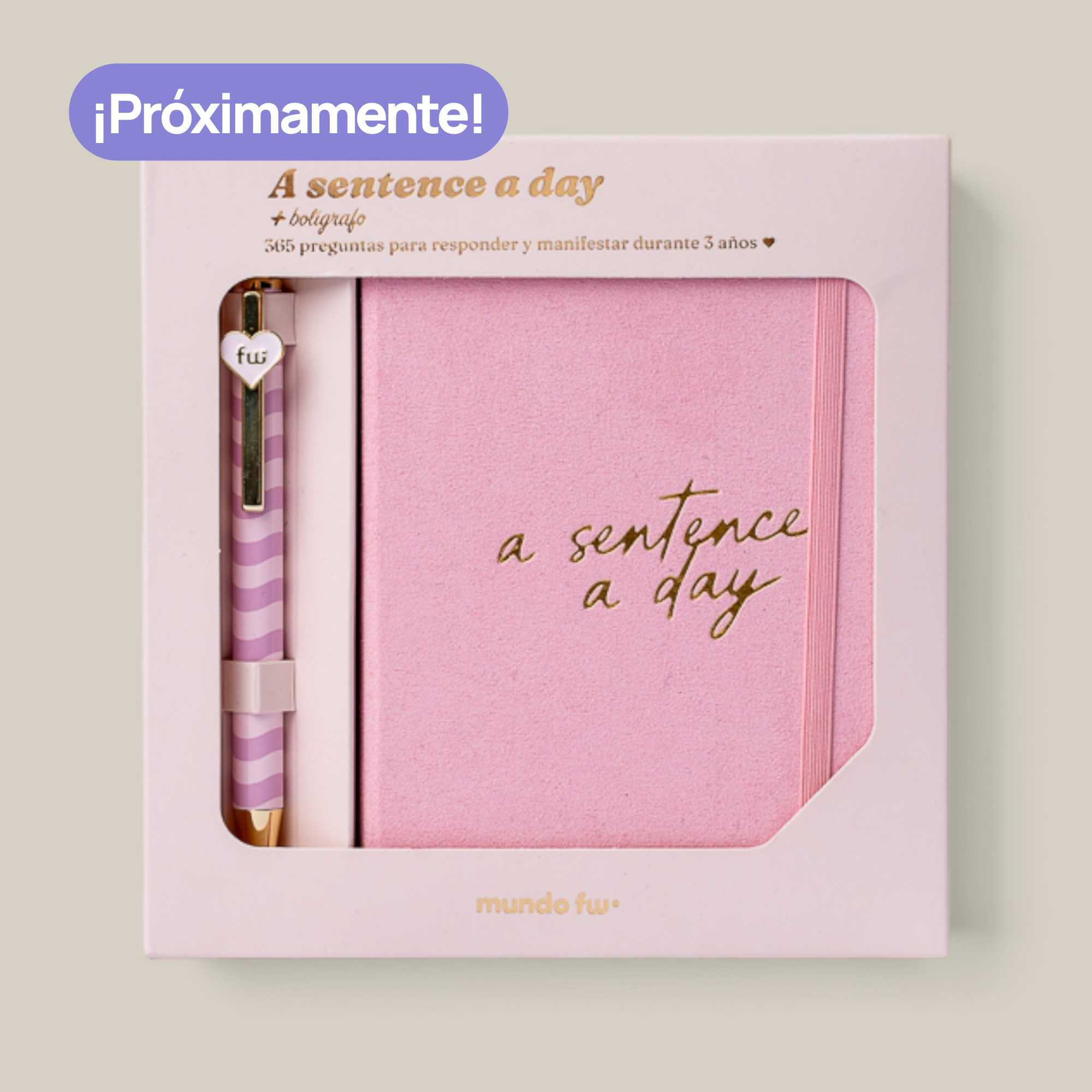 Agenda FW journal a sentence a day caja + bolig.2027