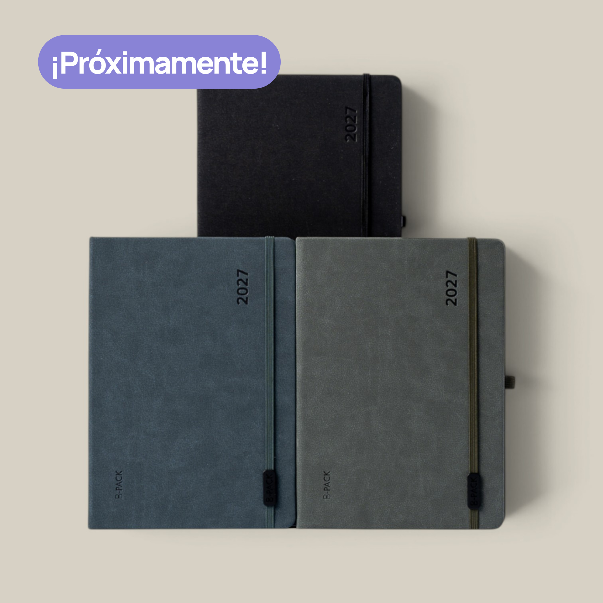 Agenda Bpack diaria cosida 15*21 raw 2027