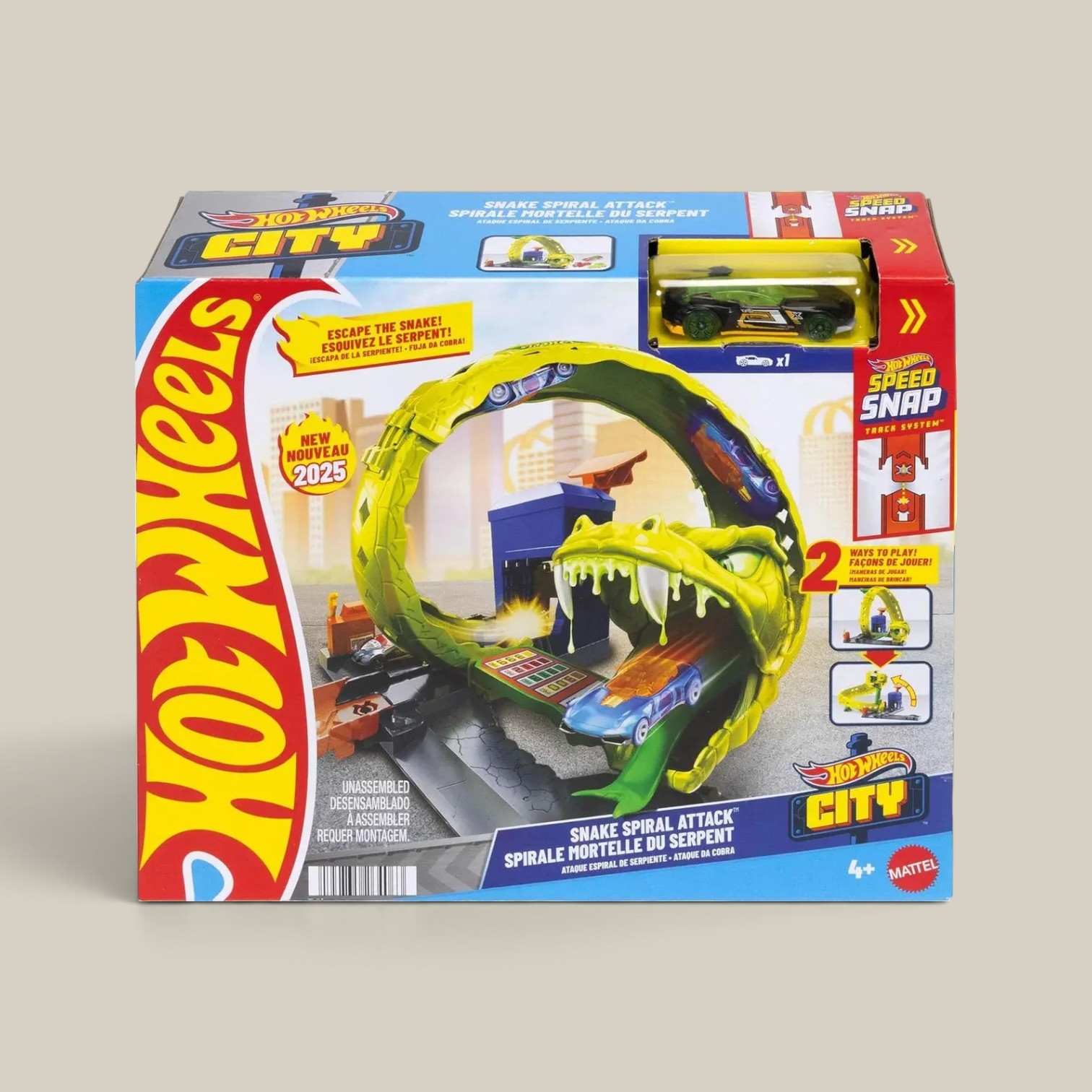 Hot Wheels ataque de serpiente