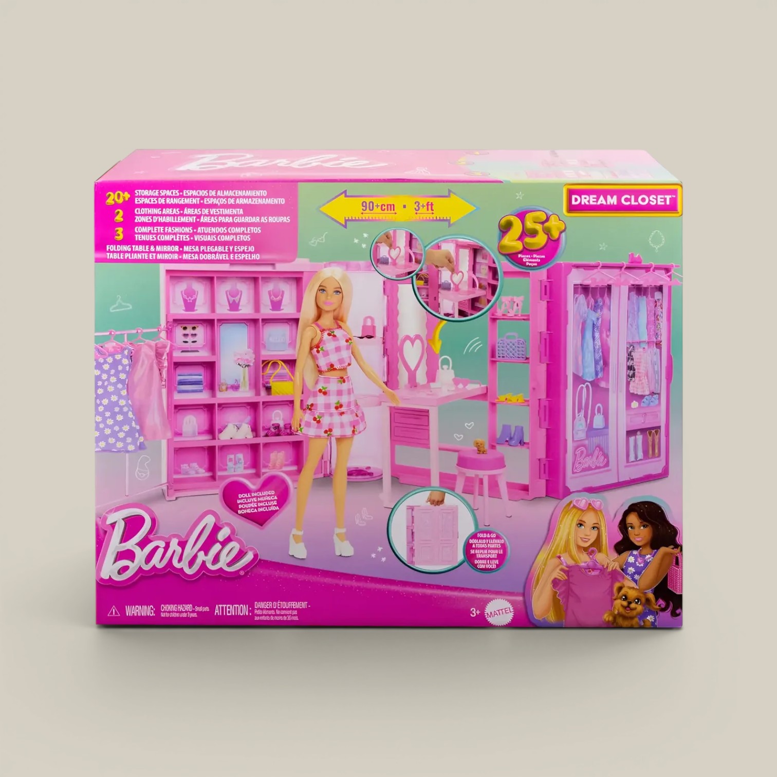 Muñeca Barbie closet de los sueños