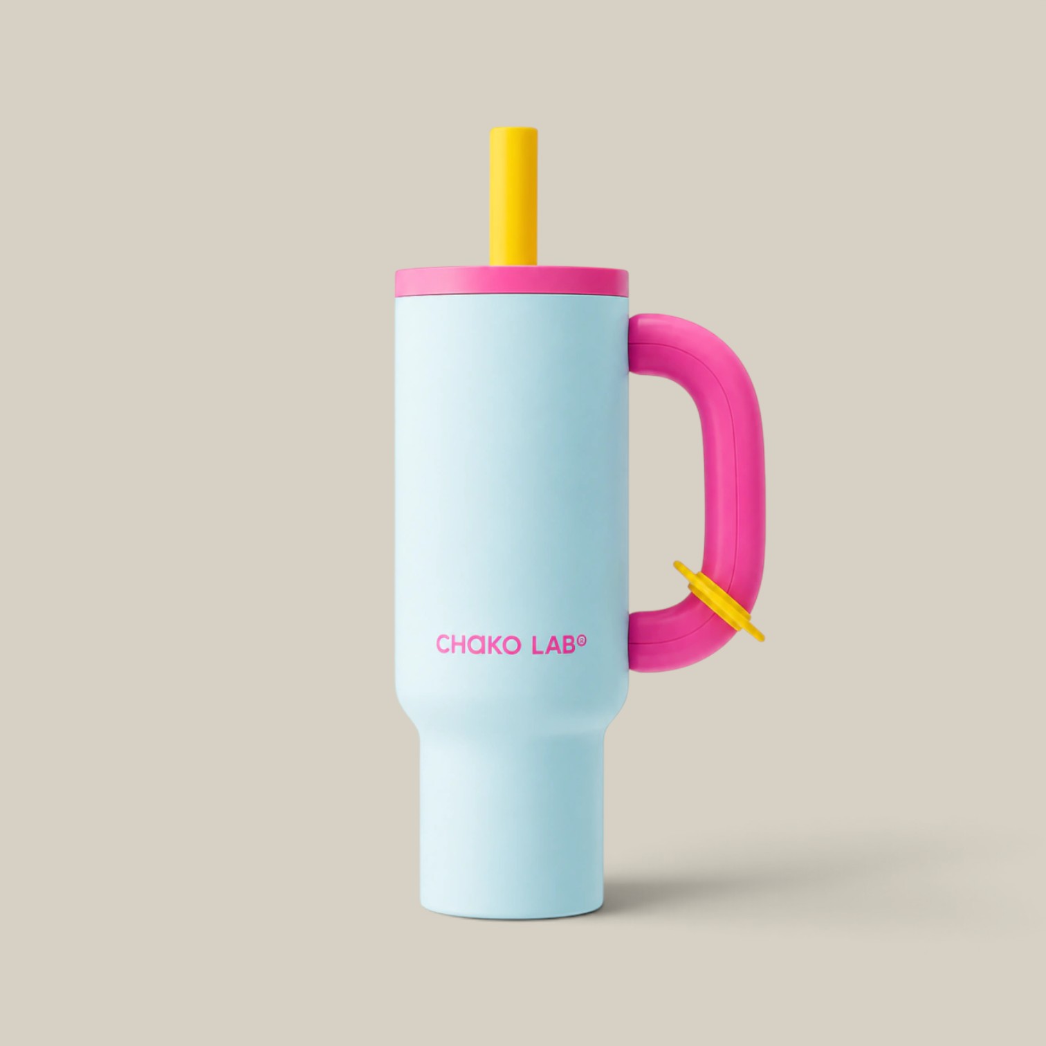 Vaso térmico Bawang tumblr celeste y rosa 1100ml