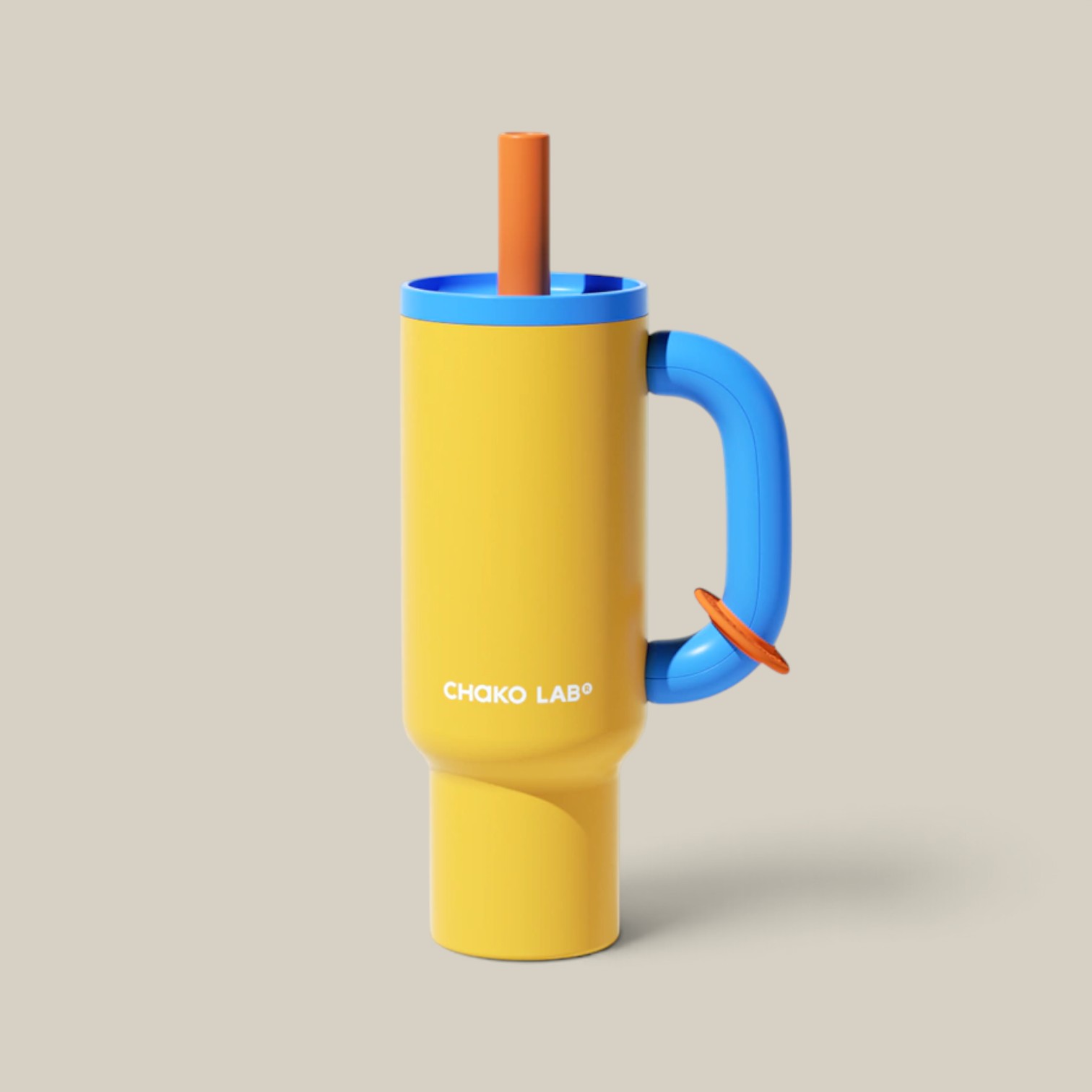 Vaso térmico Bawang tumblr azul y amarillo 1100ml